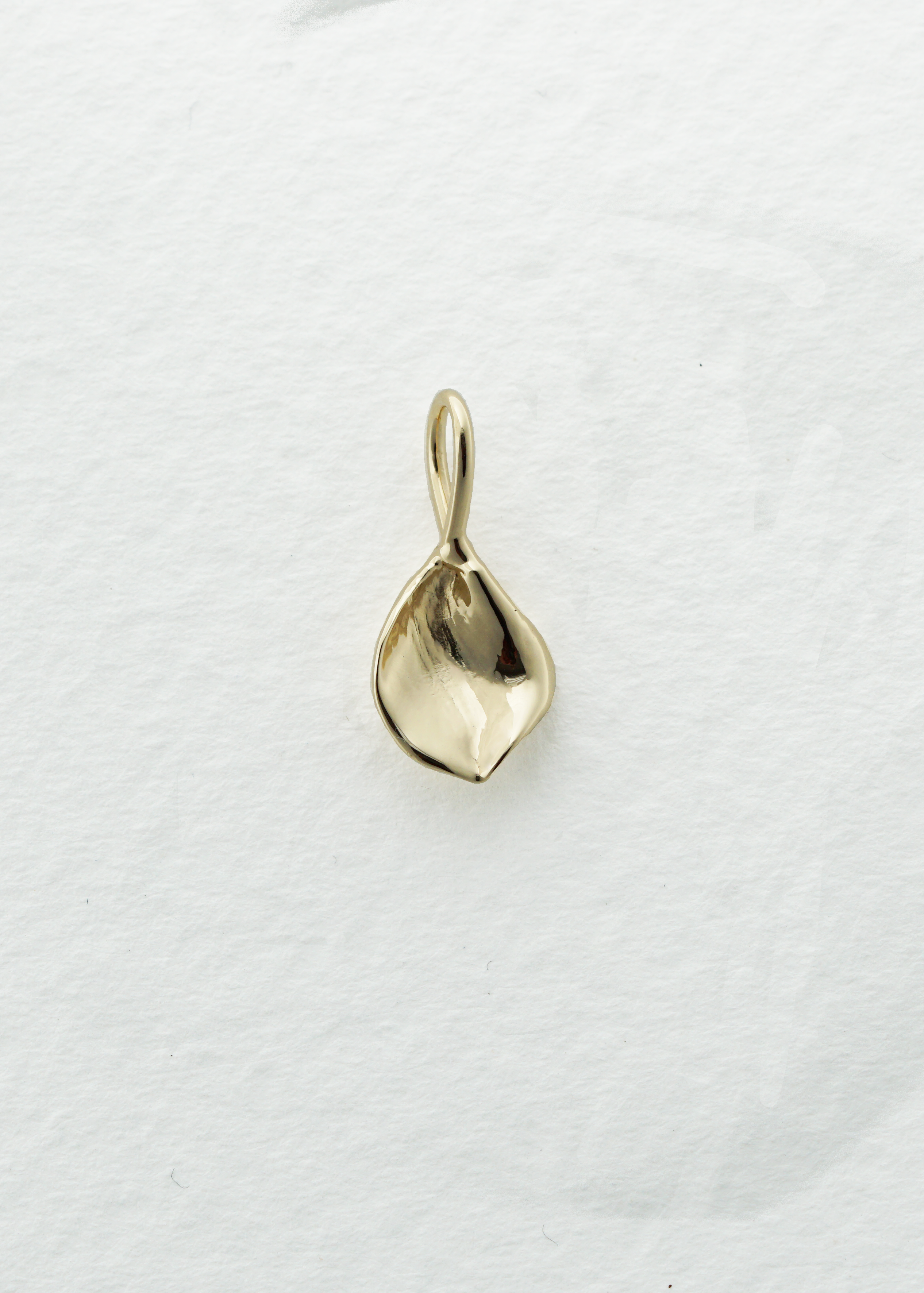 Golden Large Petal Charm