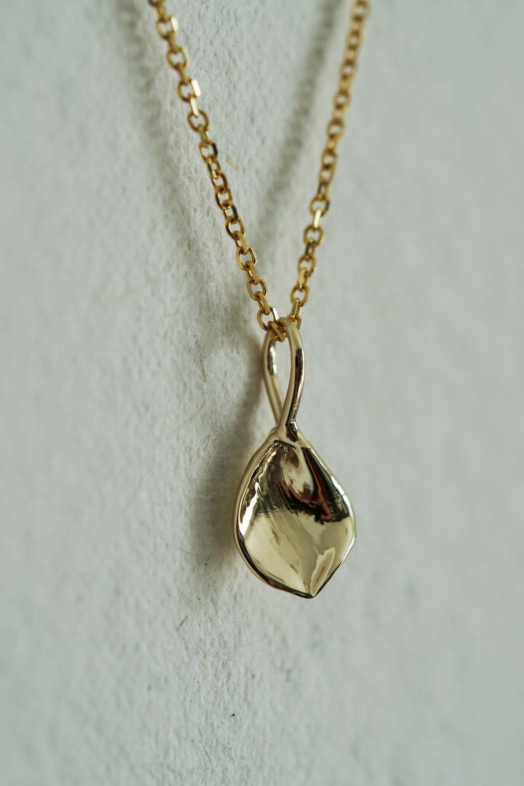 Golden Large Petal Charm