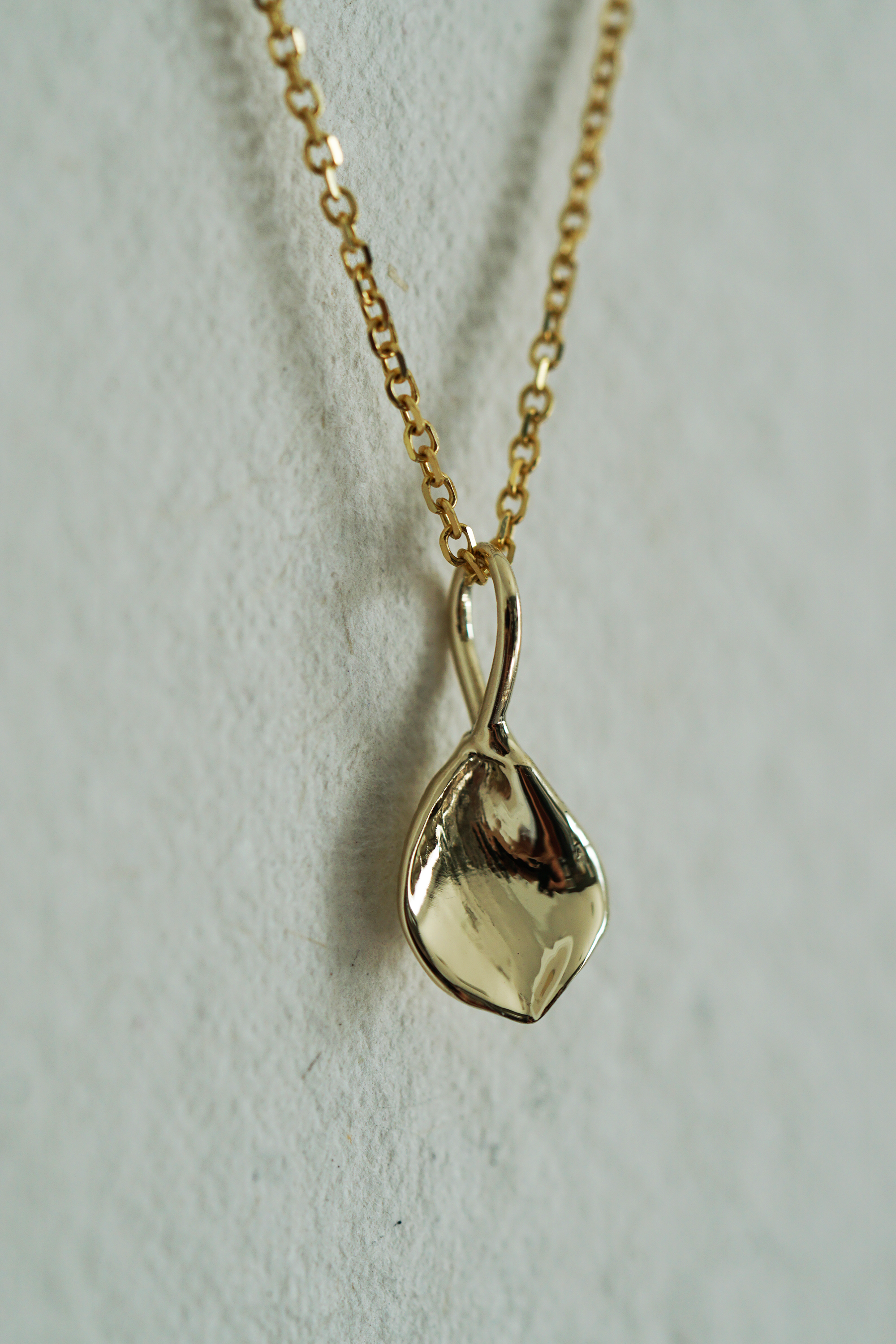 Golden Large Petal Charm