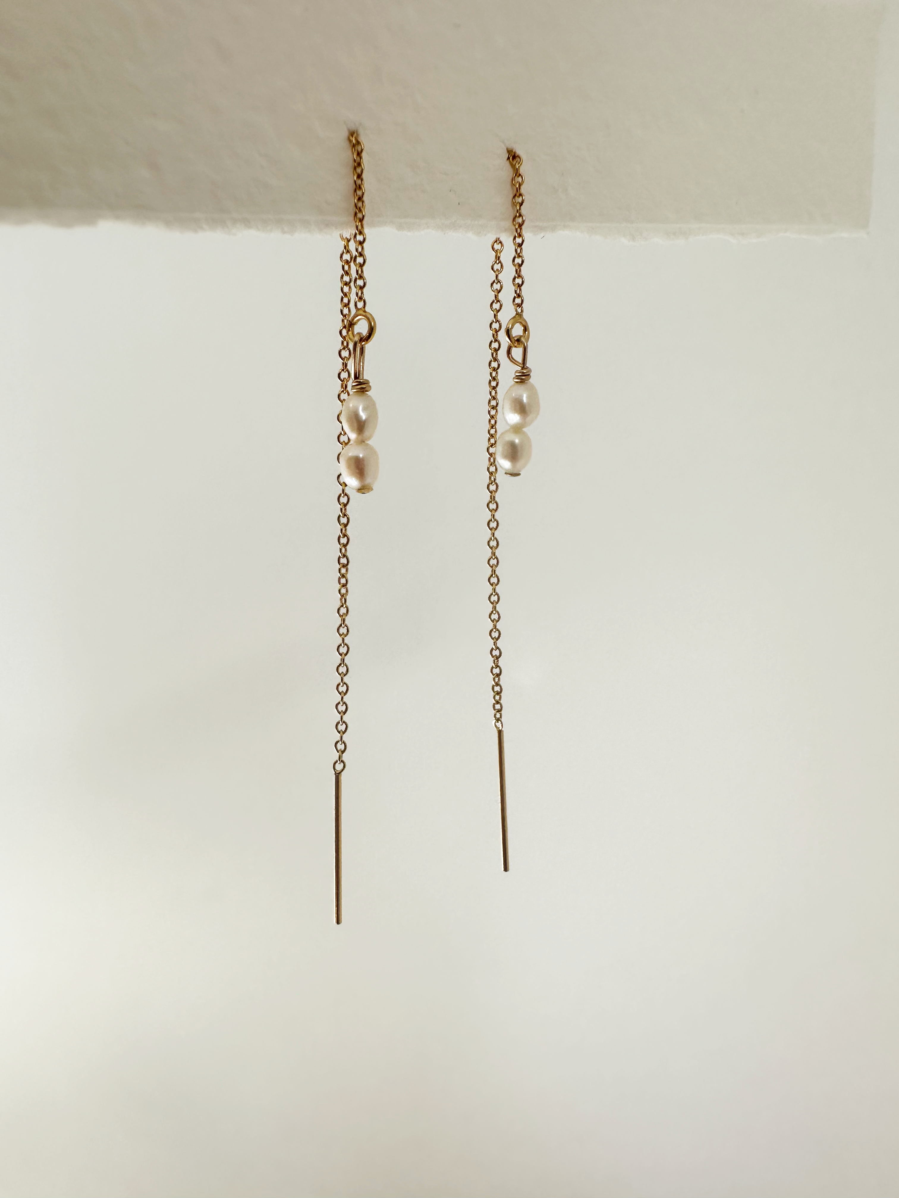 Freshwater Pearl Gold Filled Threaders
