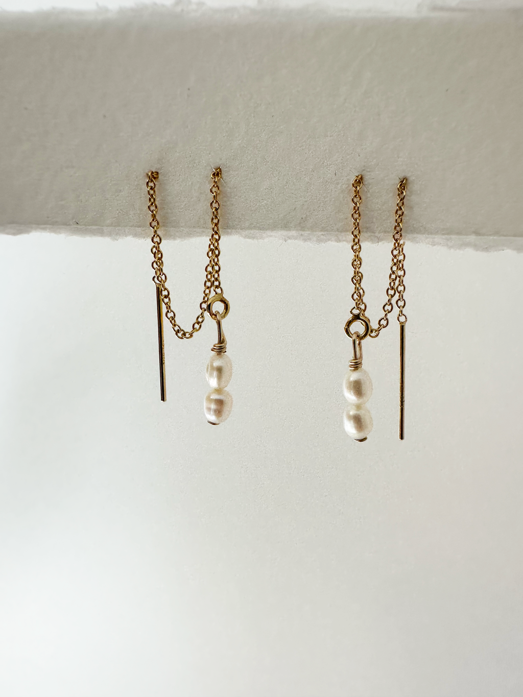 Freshwater Pearl Gold Filled Threaders