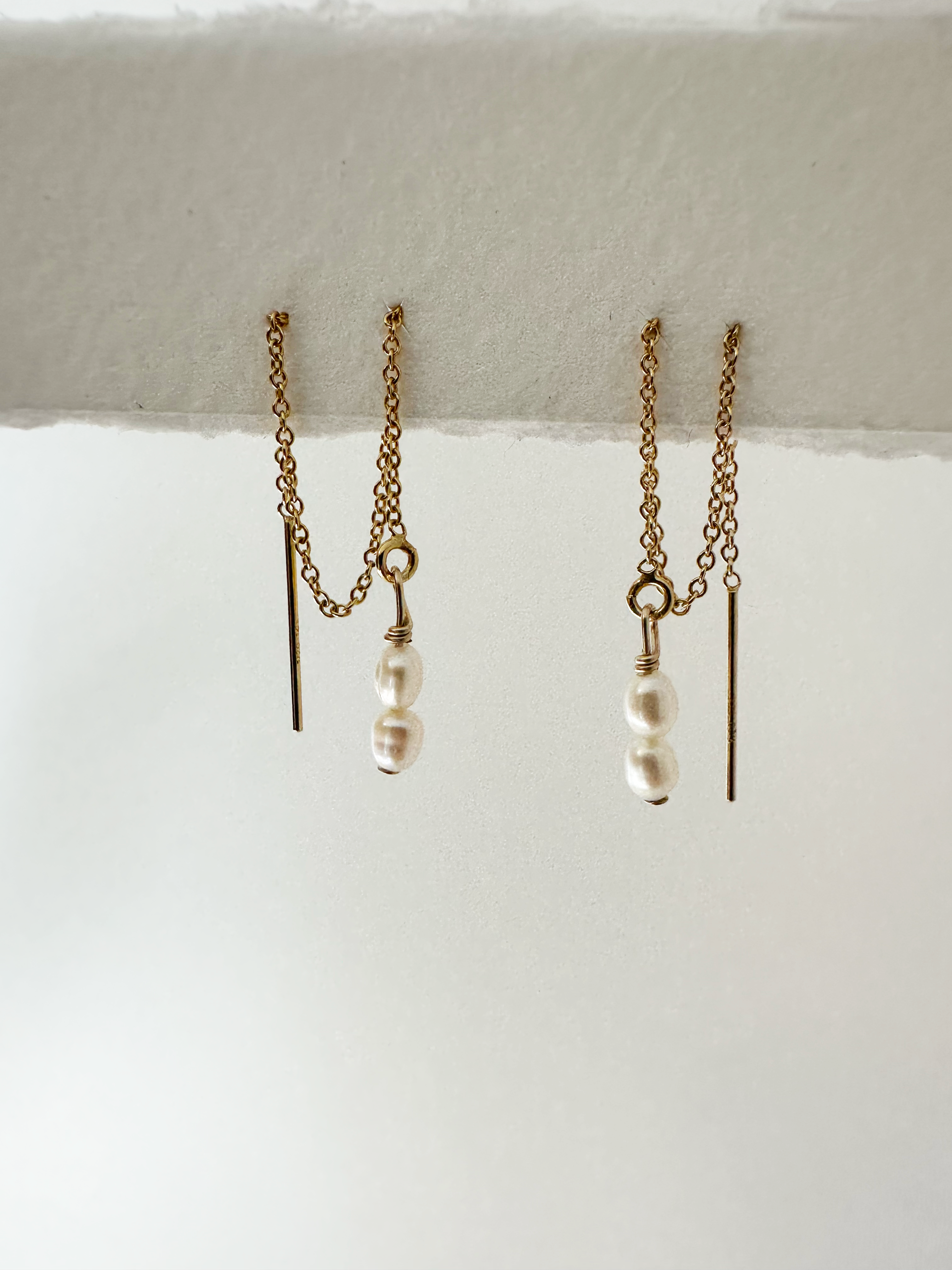Freshwater Pearl Gold Filled Threaders