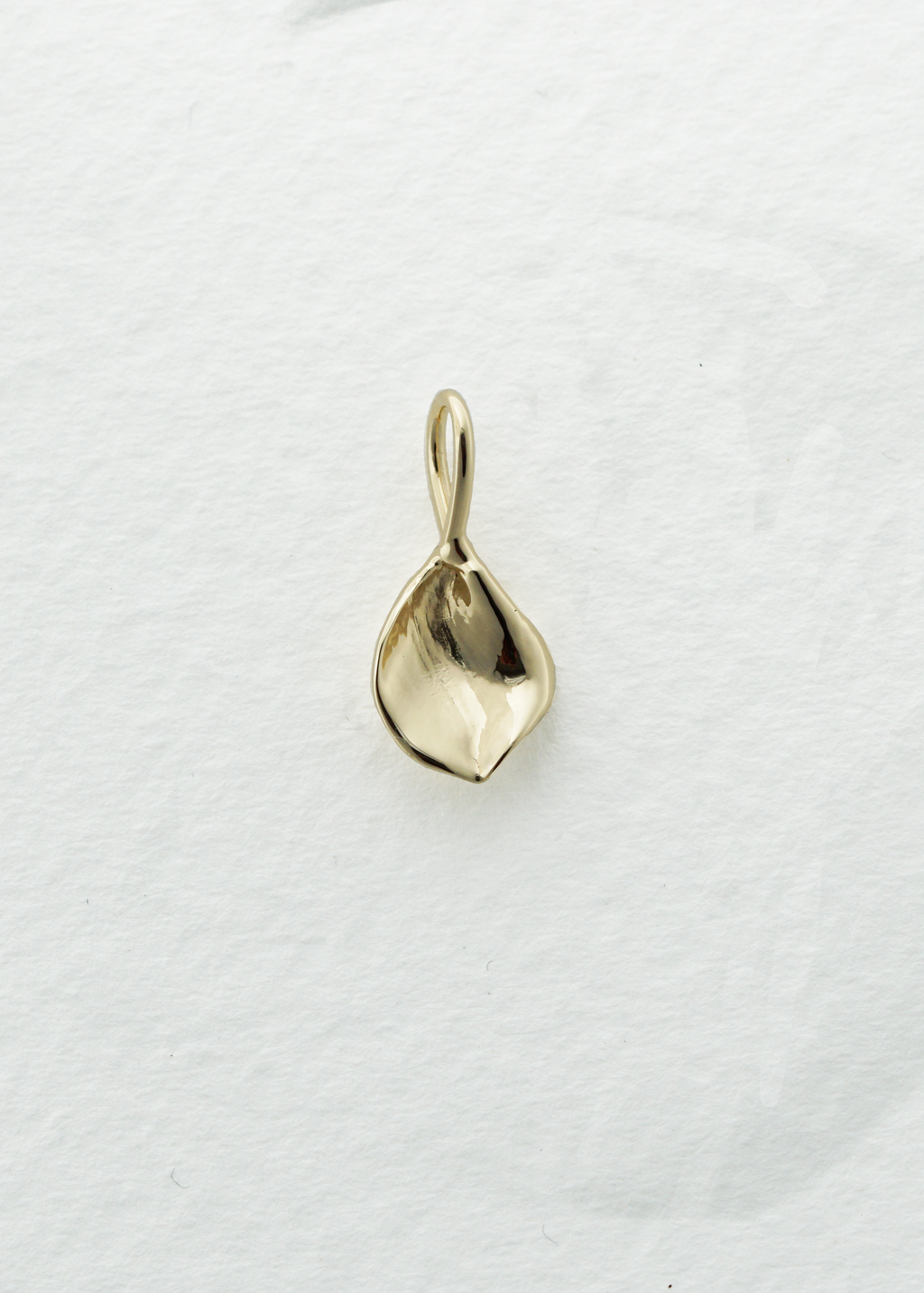Golden Large Petal Charm